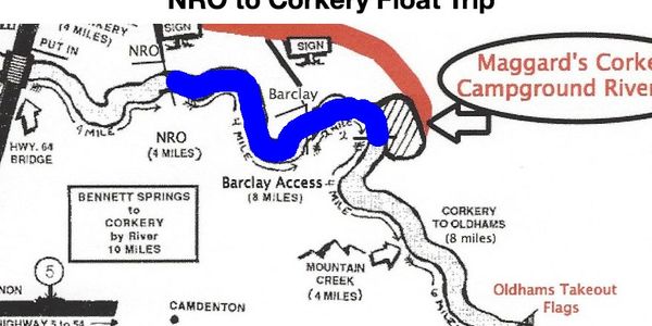 Niangua river 6 mile float trip map