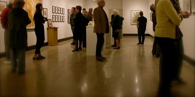 Artwork by Priscilla Steele displayed at Coe College in Cedar Rapids, Iowa.
