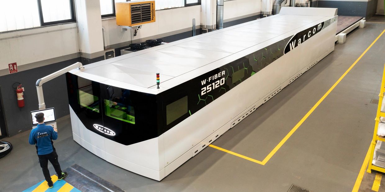 High precision laser metal cutting machine in the facility.