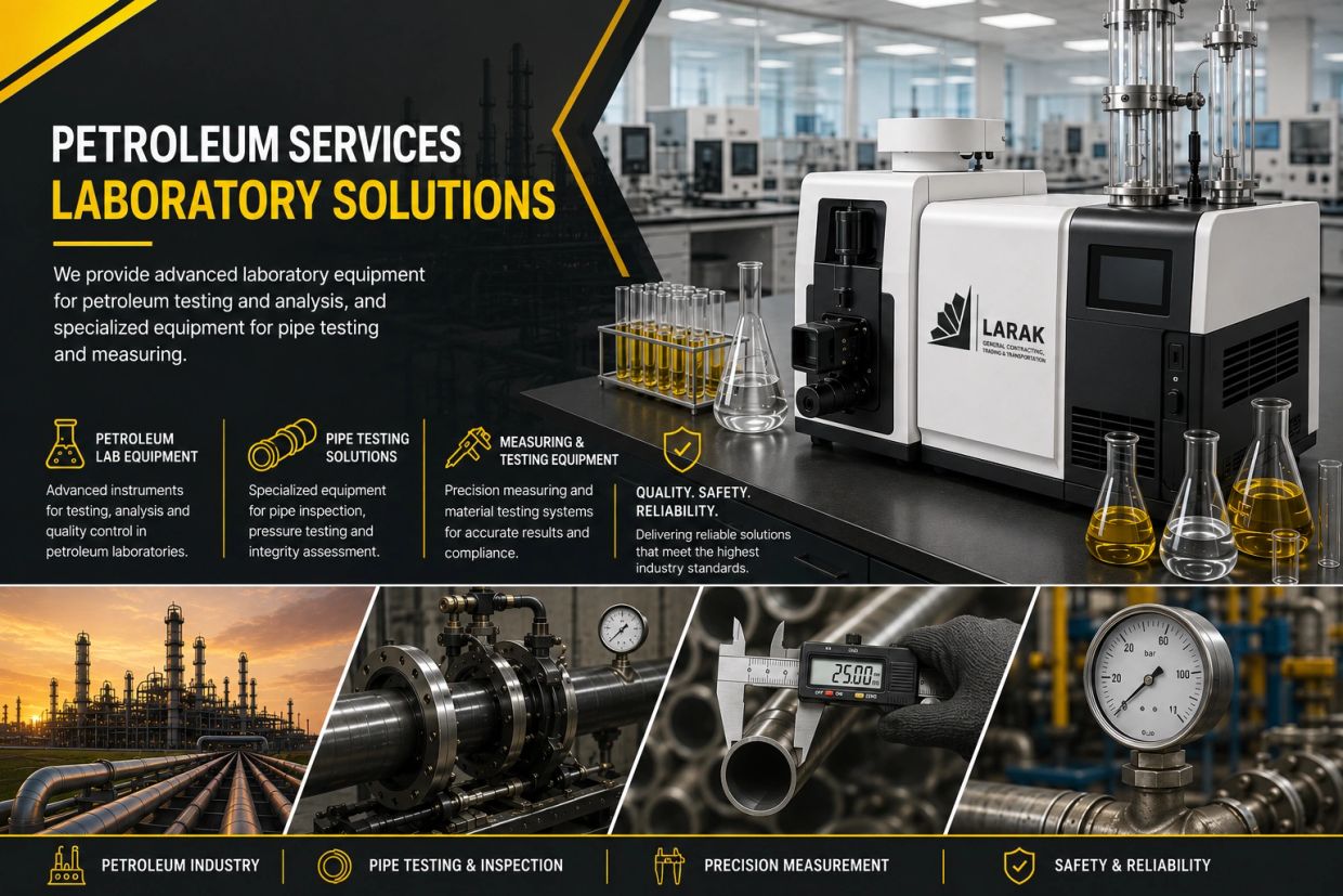 Petroleum laboratory solutions with advanced testing and measuring equipment.