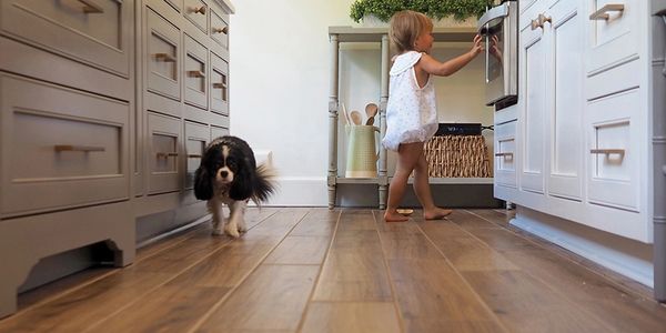 Interior tile and kitchen
