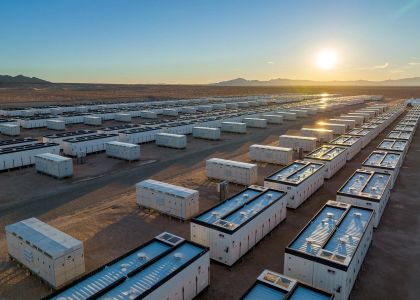 Battery storage substation — utility concrete work