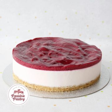 Greek Unbaked Cheesecake - Raspberry