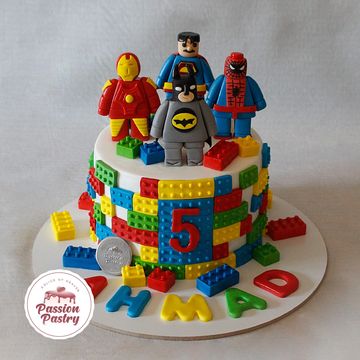 Lego Fondant Cake - Edible