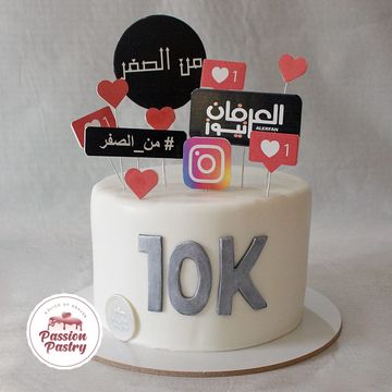 Social Media Achievement Cake

