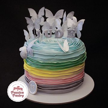 Fondant Waves Cake