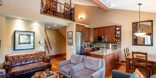 Ski in/ ski out, bike in/ bike out at this stunner three-story unit at the Telemark.