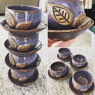 Ceramic bowls, mugs, ornaments, display pieces