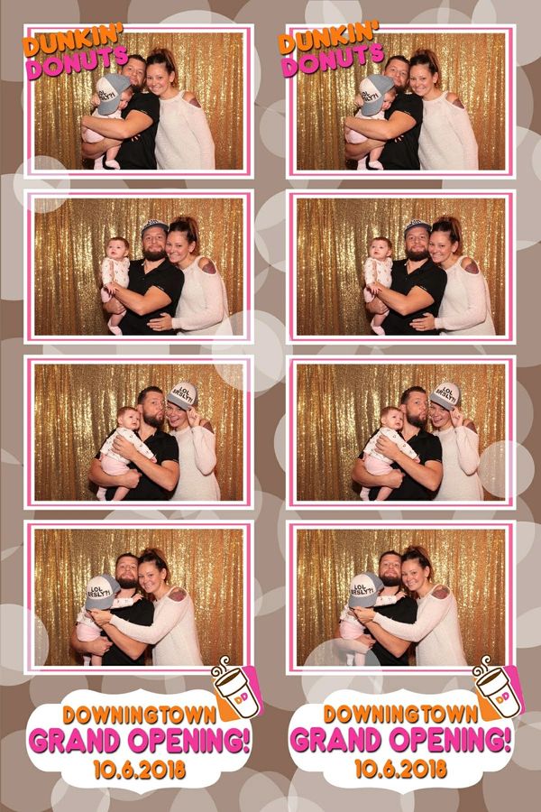 Photo Booth for brand activation grand opening Dunkin Donuts 