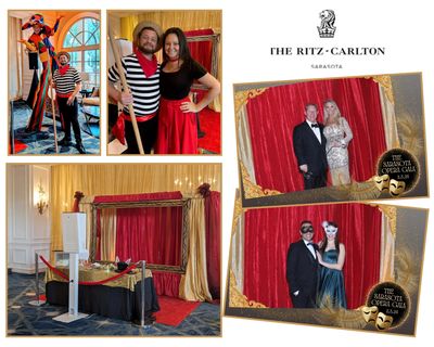 Upscale Photo Booth event for fundraiser at The Ritz-Carlton Sarasota 