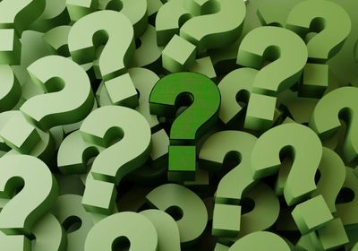Green question marks