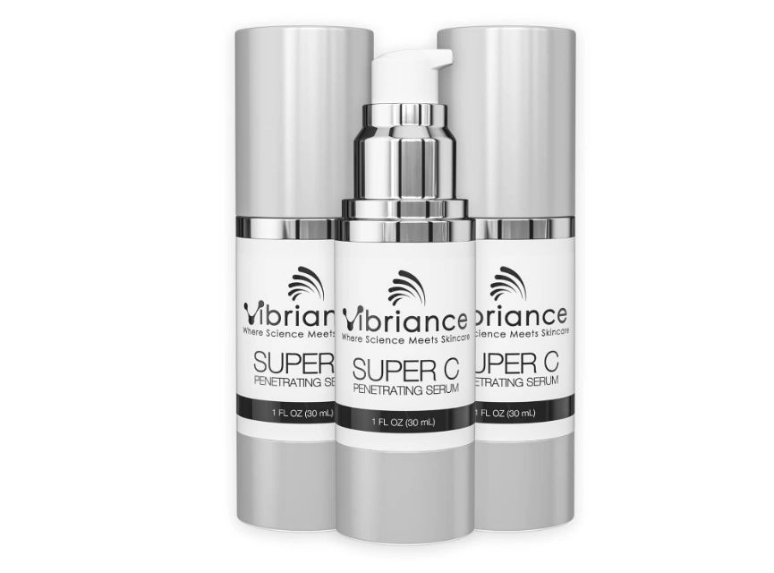 Vibriance Super C Serum for Mature Skin, Made in USA, All-In-One Formula Hydrates, Firms.