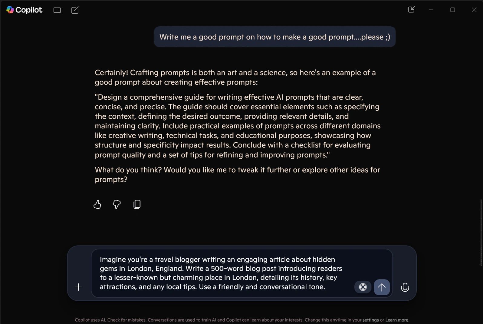 Prompt Writing for Generative AI