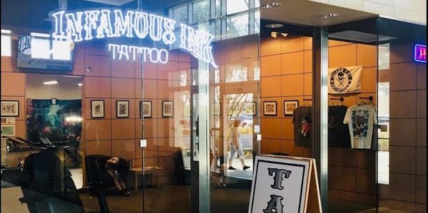 Image of Infamous ink tattoo shop in Daytona beach Fl.