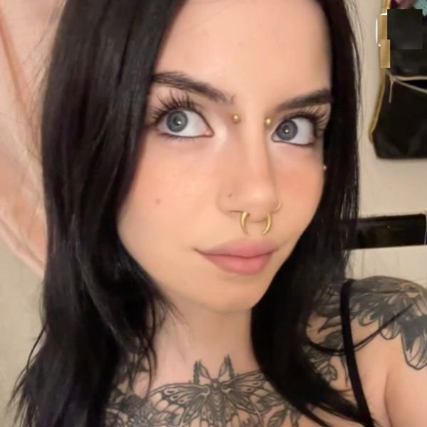 Image of nose piercing done at Infamous Ink Tattoo, Peachtree Mall, Columbus, GA