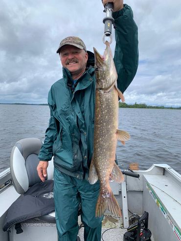 Steve with his awesome catch