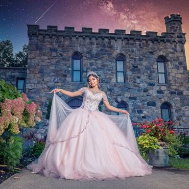 Beautiful Bride indoors in building