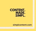Welcome to the SIMPL. CONTENT CONSULTANCY