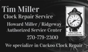 Tim Miller Clock Collectibles and Repair