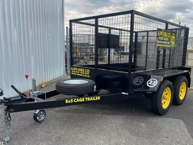 8x5 Cage Trailer Hire Mandruah