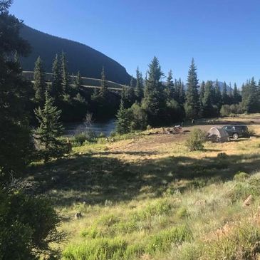 Trout fishing on the Rio Grande in Colorado 