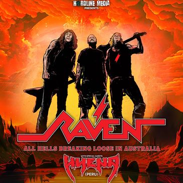 Raven Hyena Peru Gallagher brothers NWOBHM Australia tour 2024 buy tickets Hardline Media