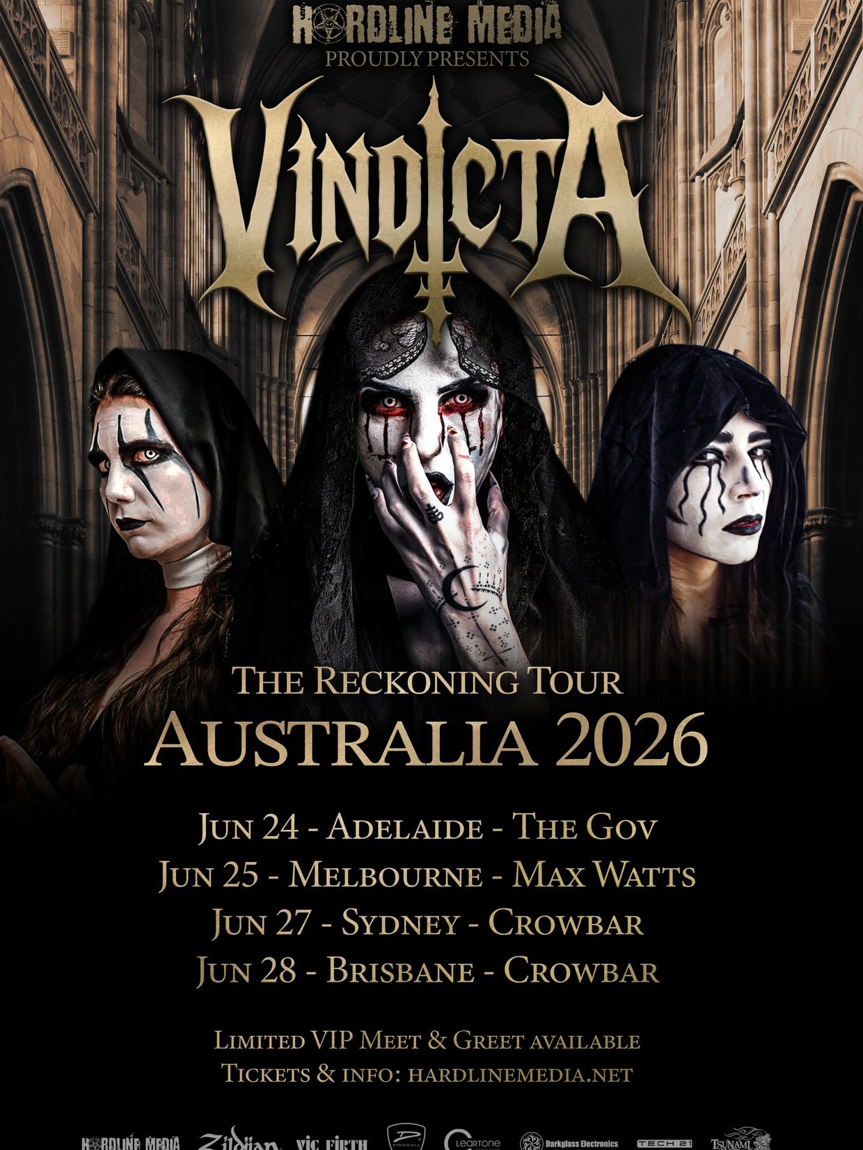 Vindicta Australia tour Dogma buy tickets 2026