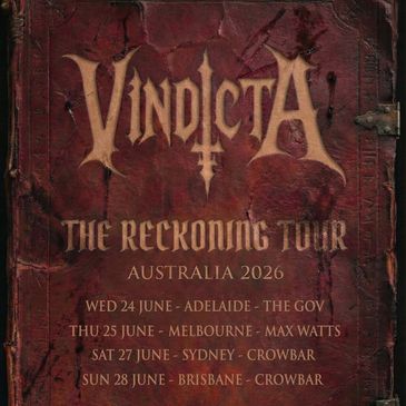 Vindicta Australia Australian tour buy tickets 2026 Dogma