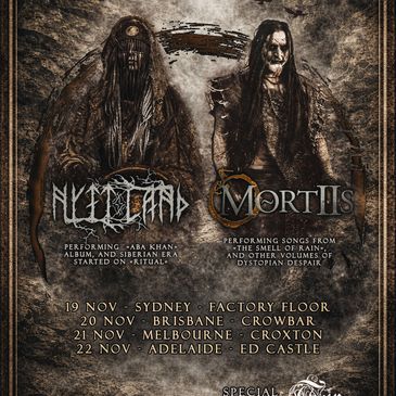 MORTIIS + NYTT LAND + TiR Australia 2026 buy tickets