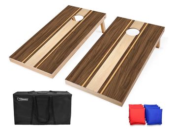 Package comes with boards, bean bags 