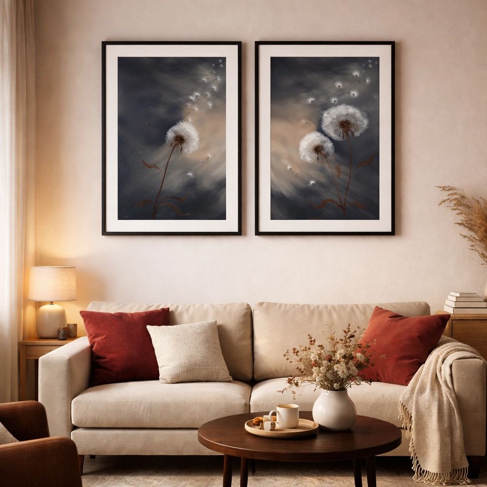 Blooming Dreams limited edition print in a modern interior