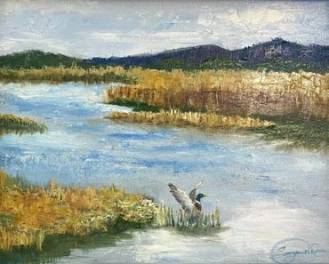 Taking Flight, 11 x 14 in., oil on canvas
