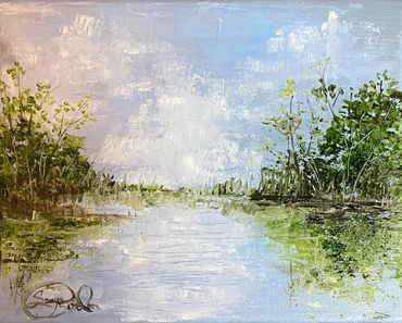 River's Edge, 11 x 14 in., oil on canvas