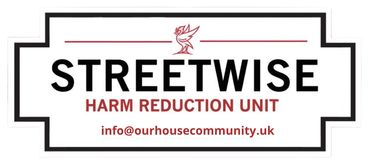 Streetwise Harm Reduction Unit logo with contact email.