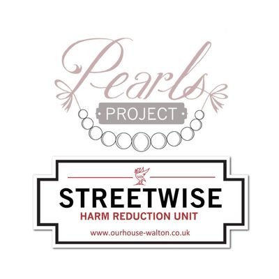 Logos for Pearls Project and Streetwise Harm Reduction Unit with website link.