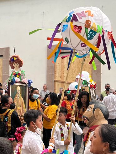 A parade in Oaxaca city. 
