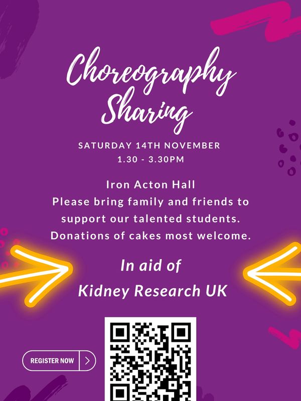 Poster advertising Choreography Sharing