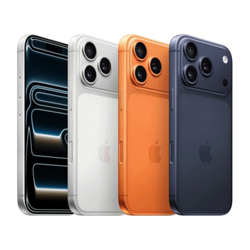 Four iPhones in different colors showcasing their rear cameras.