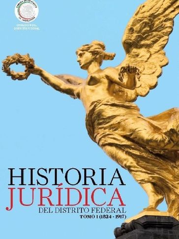 Portada libro lenia batres ministra: Historia Jurídica del Distrito Federal Tomo I