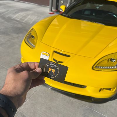 M&F Locksmith car key replacement service for sports car in Tucson 