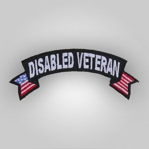 Disabled Vet Flag Patch
