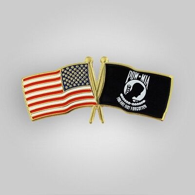 POW / USA Flag Pin