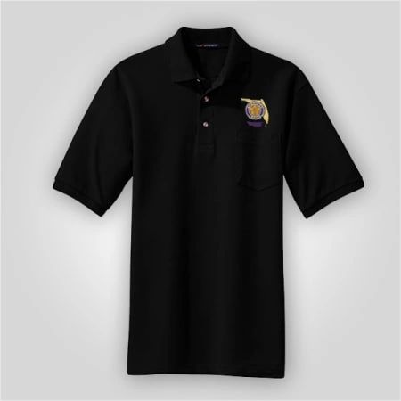 FAL Pocket Polo Black - Mens