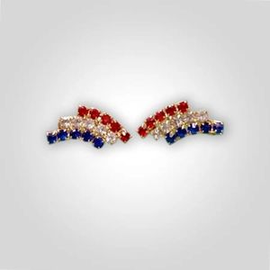 Patriotic Clipon Earrings