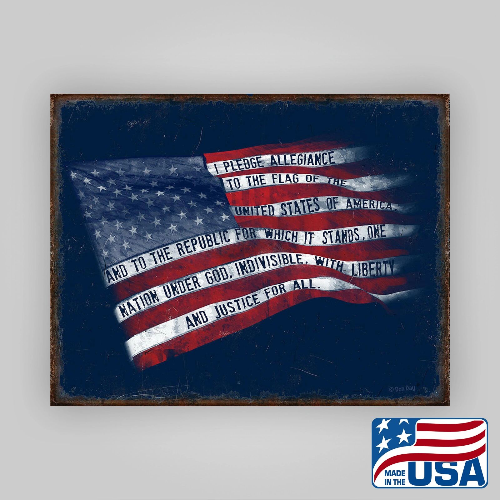 "I Pledge Allegiance" Tin Sign