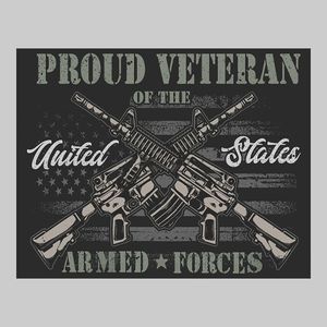 "Proud Veteran" Tin Sign