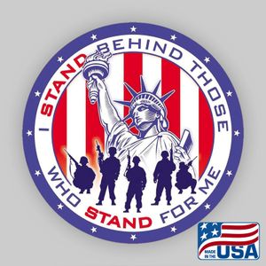 "Armed Forces" Round Tin Sign