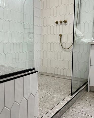 Shower tile installation 