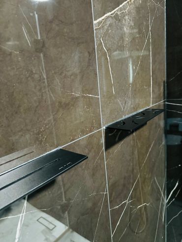shower tile baja tile tile installation Edmonton schluter shelves tile wall tile work 
