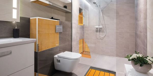tile installation waterproofing Schluter system